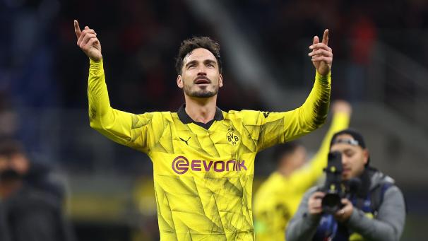 <p>2014er-Weltmeister Mats Hummels überragte beim Dortmunder 3:1-Sieg in Mailand.</p>