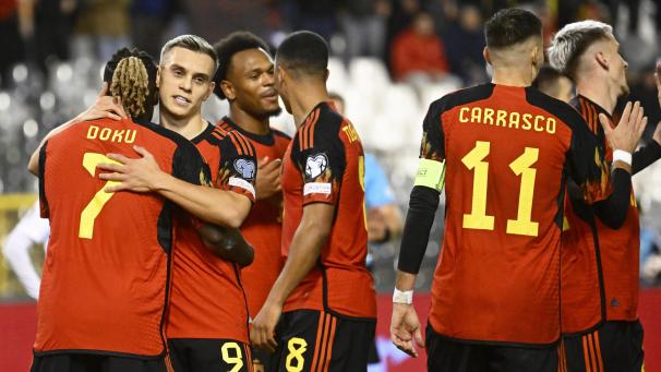 <p>Jubeln wollen die Roten Teufel auch am Samstag nach einer aus ihrer Sicht guten Auslosung für die Gruppenphase bei der EM 2024 in Deutschland.</p>