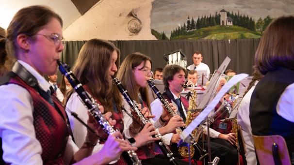 <p>Im Saal Steinemann gastierte die Musikgesellschaft aus Crombach.</p>