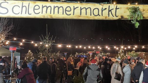 <p>Neben dem Saal Peters findet der zweite Schlemmermarkt in Amel statt.</p>