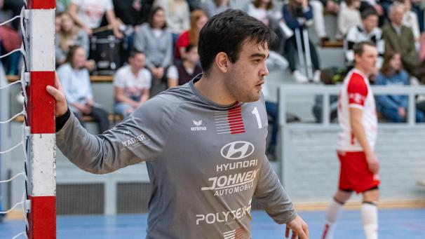 <p>Starke Leistung: Mit 17 Paraden avancierte Brian Dormann zum Mann des Abends.</p>