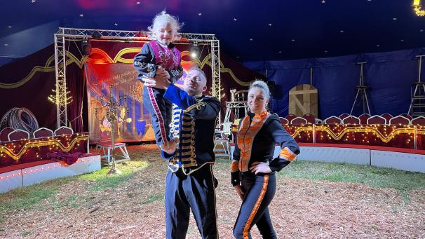 <p>Timo und Virginia Neigert sind gespannt, wie das neue Programm beim Publikum ankommt.</p>