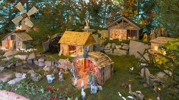 <p>Die Weihnachtskrippe in Lontzen Busch wird Jahr für Jahr mit viel Liebe zum Detail gestaltet.</p>