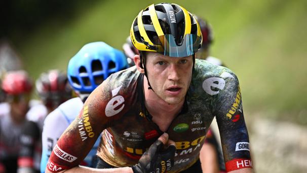 <p>Da war seine Welt noch in Ordnung: Nathan van Hooydonck 2022 bei der Tour de France.</p>