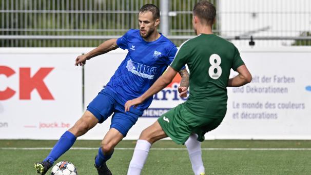 <p>Verhinderte mit seinem schnellen Ausgleich eine Eupener Niederlage im Verfolgerduell gegen Aubel: Alessio Krafft.</p>