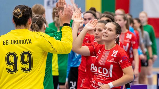 <p>Ohne Lauranne Beckers (vorne rechts) nimmt Eupen es mit Hubo auf.</p>