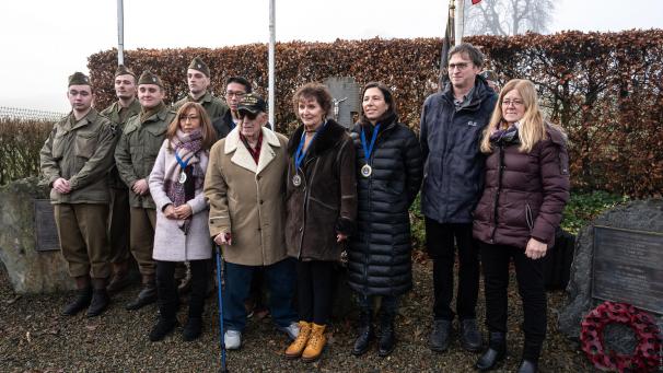 <p>2023 Gerald Whight US-Veteran besucht 79 Jahre nach dem Massaker Wereth-18</p>