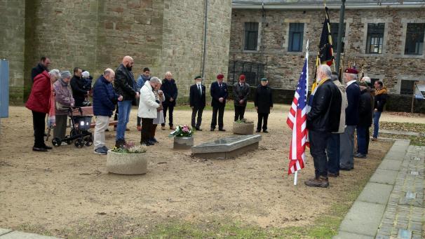 <p>Gedenkfeier für Zivilopfer der Bombardierungen in Malmedy (Foto NC-Media)</p>