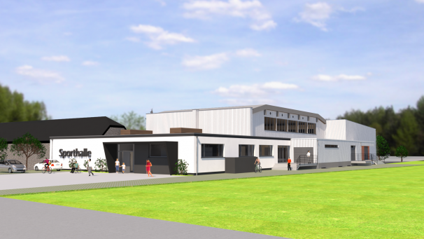 <p>Die Sporthalle Rocherath wird u. a. dank einer energetischen Sanierung fit für die Zukunft gemacht.</p>