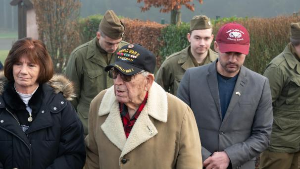 <p>Gerald White hatte am 17. Dezember u. a. das Denkmal für die afroamerikanischen Soldaten in Wereth besucht.</p>