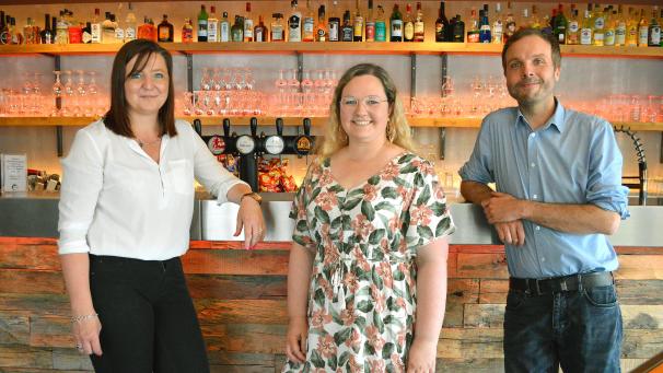 <p>Caroline und Björn Marxleiten das St.Vither Triangel.</p>