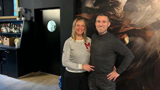 <p>Virginie Montulet und Christophe Markou freuen sich darauf, nach einem Jahr endlich in den Restaurantbetrieb zu starten.</p>