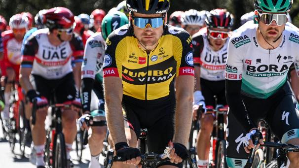 <p>Lennard Hofstede mit dem gelben Trikot</p>