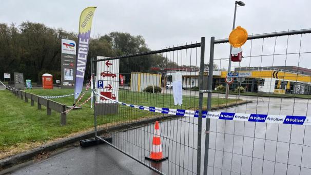 <p>Ebenfalls lange dicht: Die Total-Tankstelle in Eynatten.</p>