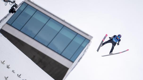 <p>Ryoyu Kobayashi sprang in der Vorausscheidung auf Rang drei.</p>