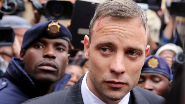<p>Oscar Pistorius tötete 2013 seine damalige Freudin Reeva Steenkamp.</p>