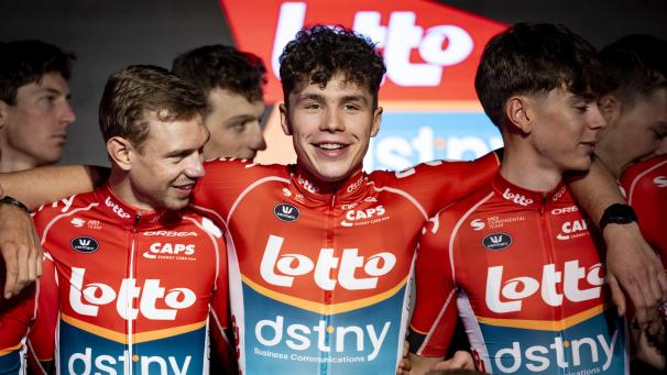 <p>Arnaud De Lie (Mitte) setzt vor allem auf die Frühjahrsklassiker.</p>