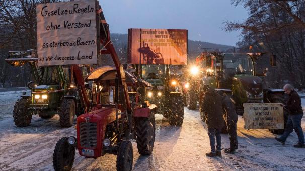 <p>In derdeutschen Eifel beteiligten sich viele Landwirte an der Protestaktion. Die Kollegen in Belgien können den Unmut gut nachvollziehen.</p>