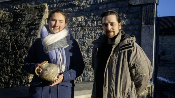 <p>Barbara Bong und Timo Müller sind das neue Leitungsteam im Raerener Töpfereimuseum.</p>