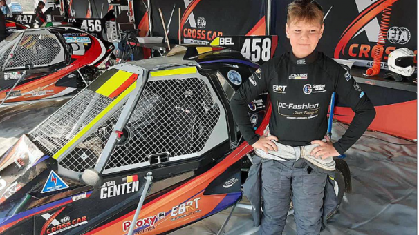 <p>Cross Car-Pilot Jordan Genten aus Weismes.</p>