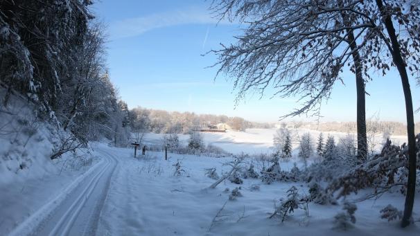 <p>In Bütgenbach wurden die Loipen gezogen.</p>