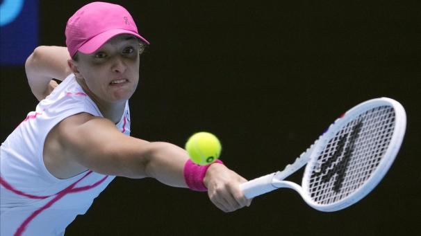 <p>Iga Swiatek in Aktion</p>