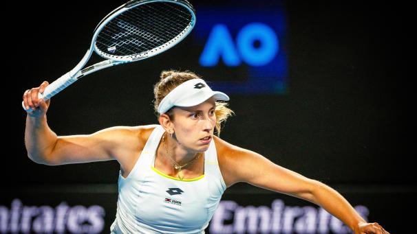 <p>Nach hartem Kampf steht Elise Mertens in Melbourne im Doppel-Viertelfinale.</p>