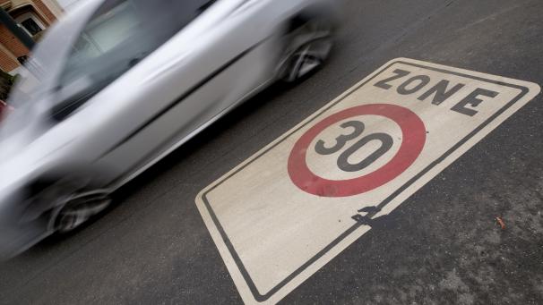 <p>Die 30-er Zone in der Brüsseler Innenstadt zeigt Wirkung.</p>