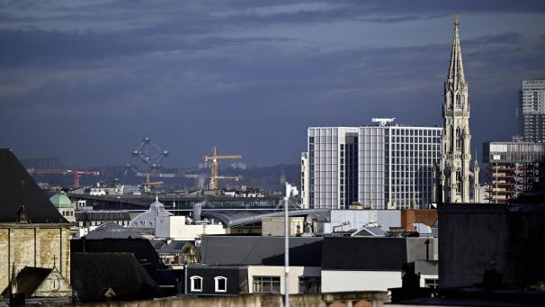 <p>Ein Blick von oben auf Brüssel</p>