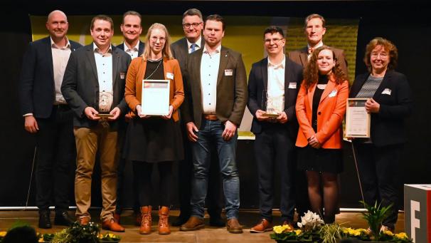 <p>Aus Ostbelgien durften sich die Unternehmen New Laser AG und Hydro Extrusion über den Eifel-Award freuen.</p>