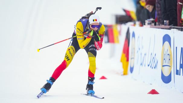<p>Biathlet Marek Mackels ist mit seinen aktuellen Schießleistungen sehr zufrieden.</p>