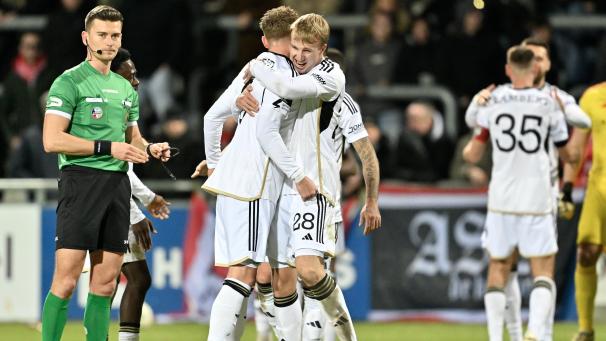 <p>Jubel bei der AS Eupen: Die Ostbelgier besiegten am Sonntag den FC Antwerp.</p>