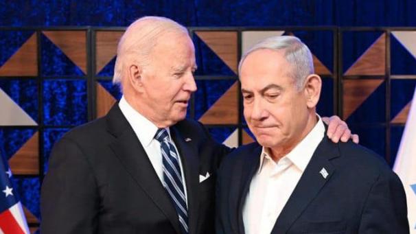 <p>Joe Biden (l), Präsident der USA, mit Benjamin Netanjahu, Ministerpräsident von Israel, bei einem Treffen im November des vergangenen Jahres.</p>