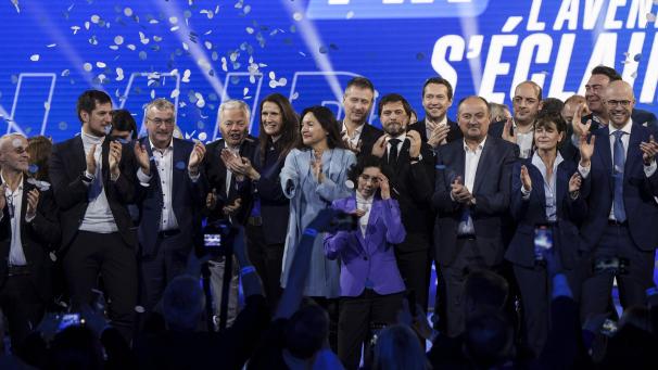 <p>Mitglieder der MR haben sich am Sonntag in Marche-en-Famenne getroffen.</p>