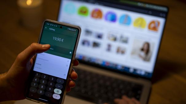 <p>Sofortüberweisung über eine Banking-App</p>