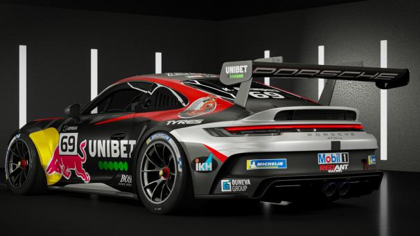 <p>Mit diesem Porsche 911 GT3 Cup gibt Kalle Rovanperä sein Rundstreckendebüt.</p>