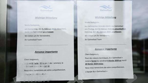 <p>Das Galmeibad ist bis zum 20. Februar einschließlich geschlossen.</p>