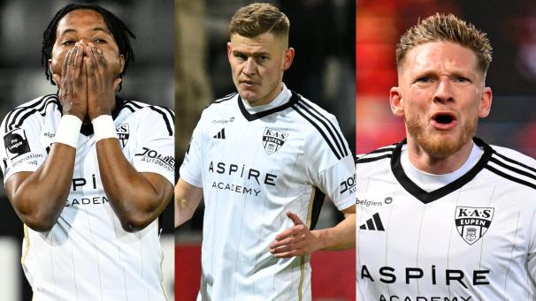 <p>Isaac Nuhu, Alfred Finnbogason, Renaud Emond: Der Eupener Angriff lief zuletzt nicht rund.</p>