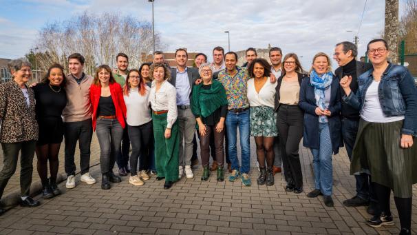 <p>Die Ecolo-Kandidatinnen und Kandidaten für die Kammerliste in der Provinz Lüttich.</p>