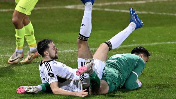 <p>Auch Milos Pantovic ließ eine gute Chance für die AS Eupen liegen.</p>