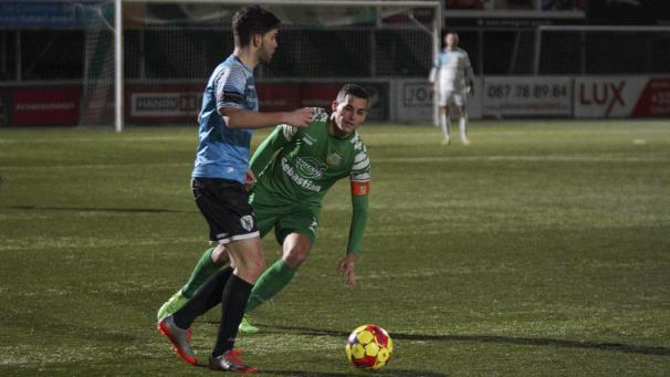 <p>Einziger Torschütze beim Heimsieg: Kapitän Quentin Hubert (rechts).</p>