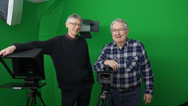 <p>Ehre für Hugo Lampertz (l.) und Walter Langer</p>