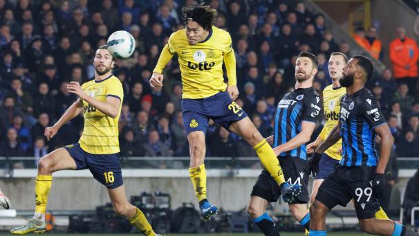 <p>Unions Koki Machida sorgte mit dem 1:2-Anschlusstreffer im Hinspiel in Brügge dafür, dass Saint-Gilloise weiterhin alle Chancen auf das Finale hat.</p>