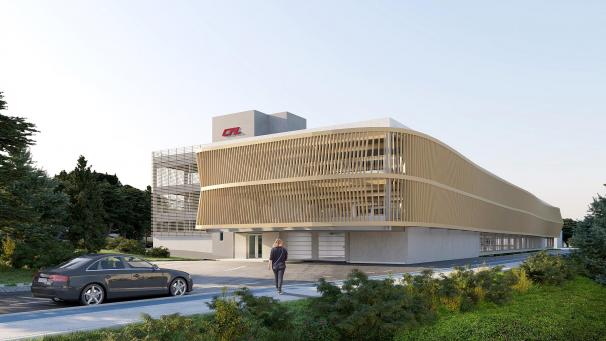 <p>Das neue Parkhaus am Bahnhof in Ulflingen wird aufgrund der Größe und der Fassadengestaltung unweigerlich die Blicke auf sich ziehen.</p>