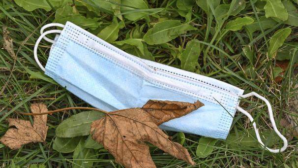 <p>Eine Maske liegt auf einer Wiese neben braunen Blättern. Die Politik im Zuge der Coronakrise sorgt in Ostbelgien weiterhin für Gesprächsstoff.</p>
