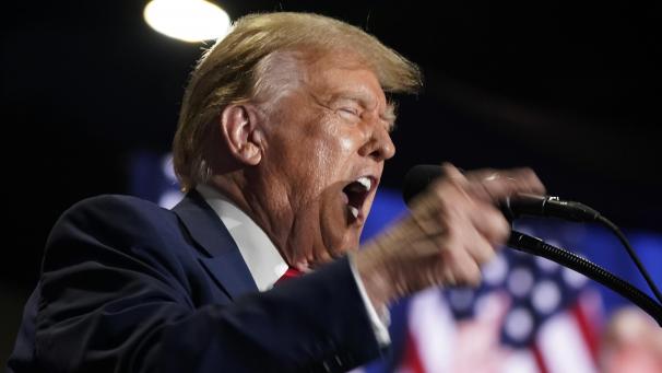 <p>Donald Trump bei einer Wahlkampfveranstaltung im US-Bundesstaat Virginia</p>