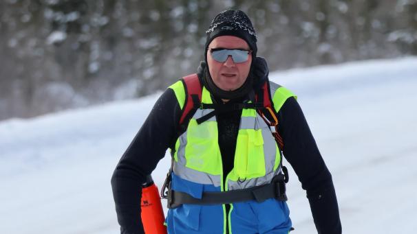 <p>Chris Seynaeve in Aktion beim „6633 Arctic Ultra“</p>