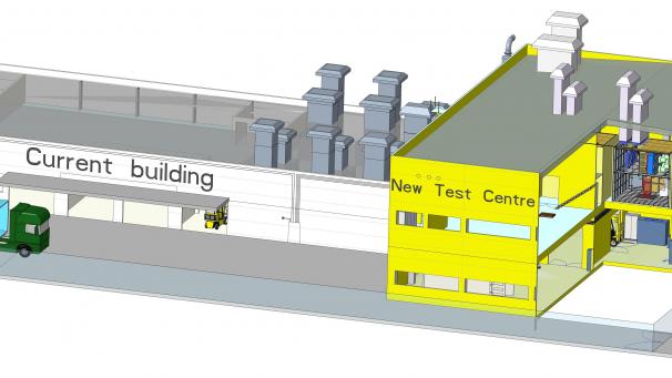<p>In dem künftigen Forschungszentrum von Breuer Technical Development (BTD) werden mehrere Prüfstände für Tests an Brennstoffzellen eingerichtet.</p>