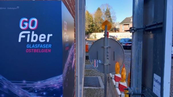 <p>Im hinteren Trakt eines Gebäudes an der Klötzerbahn hat GoFiber seinen Verwaltungssitz. Von dort aus startet auch der Ausbau des Glasfasernetzes in Eupen.</p>