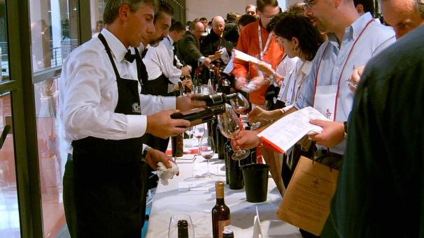 <p>Die Weinmesse findet am Wochenende in Aula Carolina statt.</p>